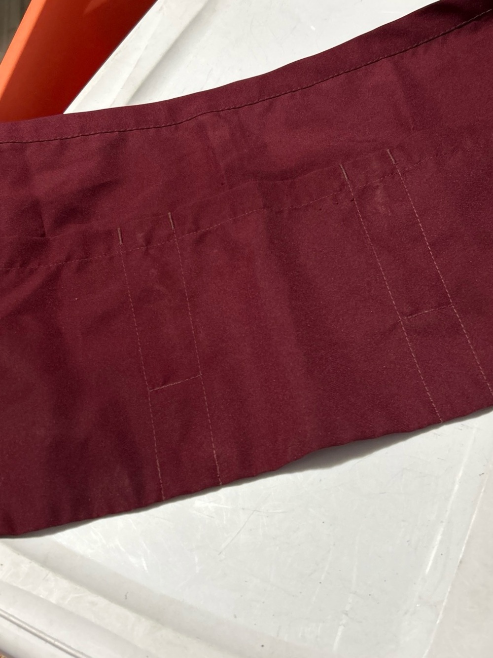 Women's Burgundy Utility Apron Skirt